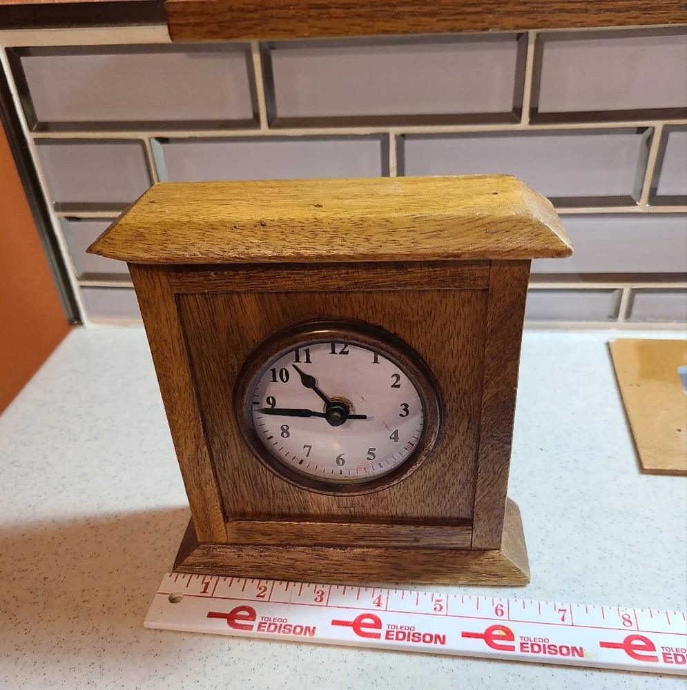 Wooden Clock Collectible for sale